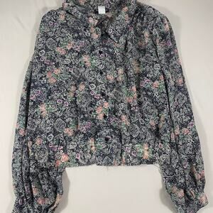 Vintage 90s long sleeve floral Gianna woman